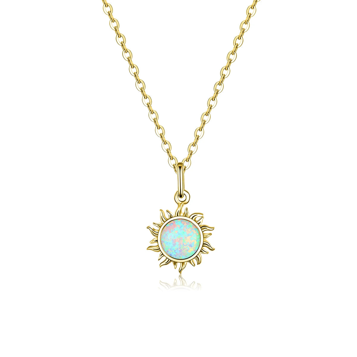 Opal Sun Necklace