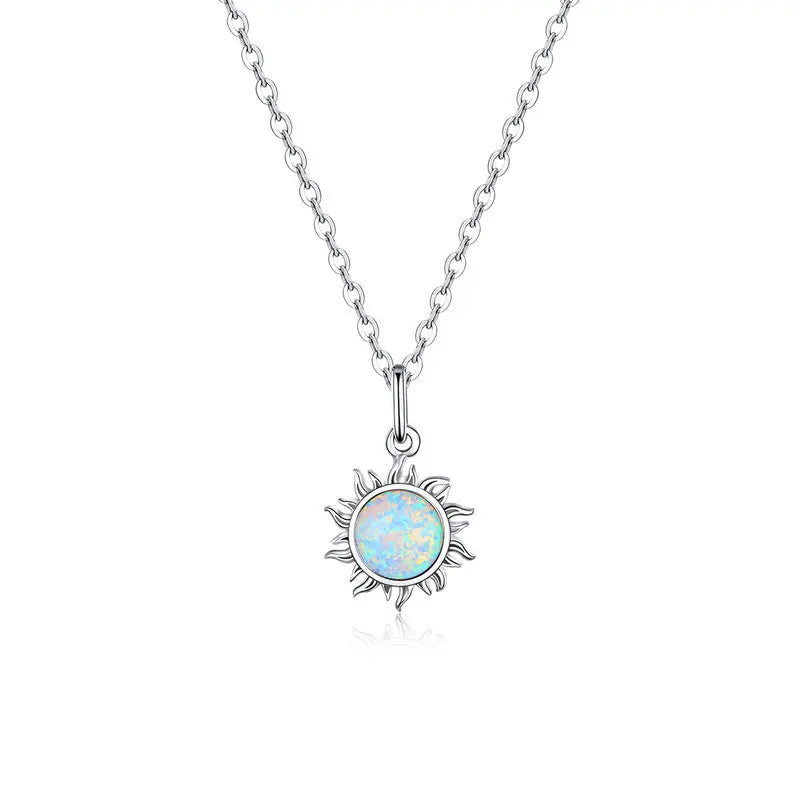 Opal Sun Necklace