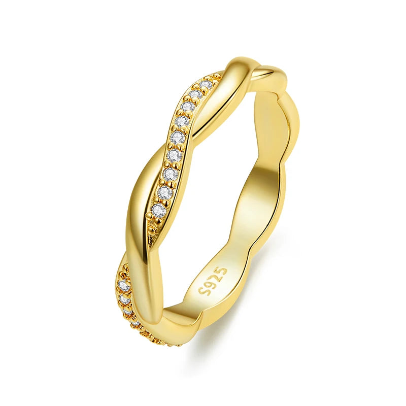 Twisted Ring 14K Gold Plated