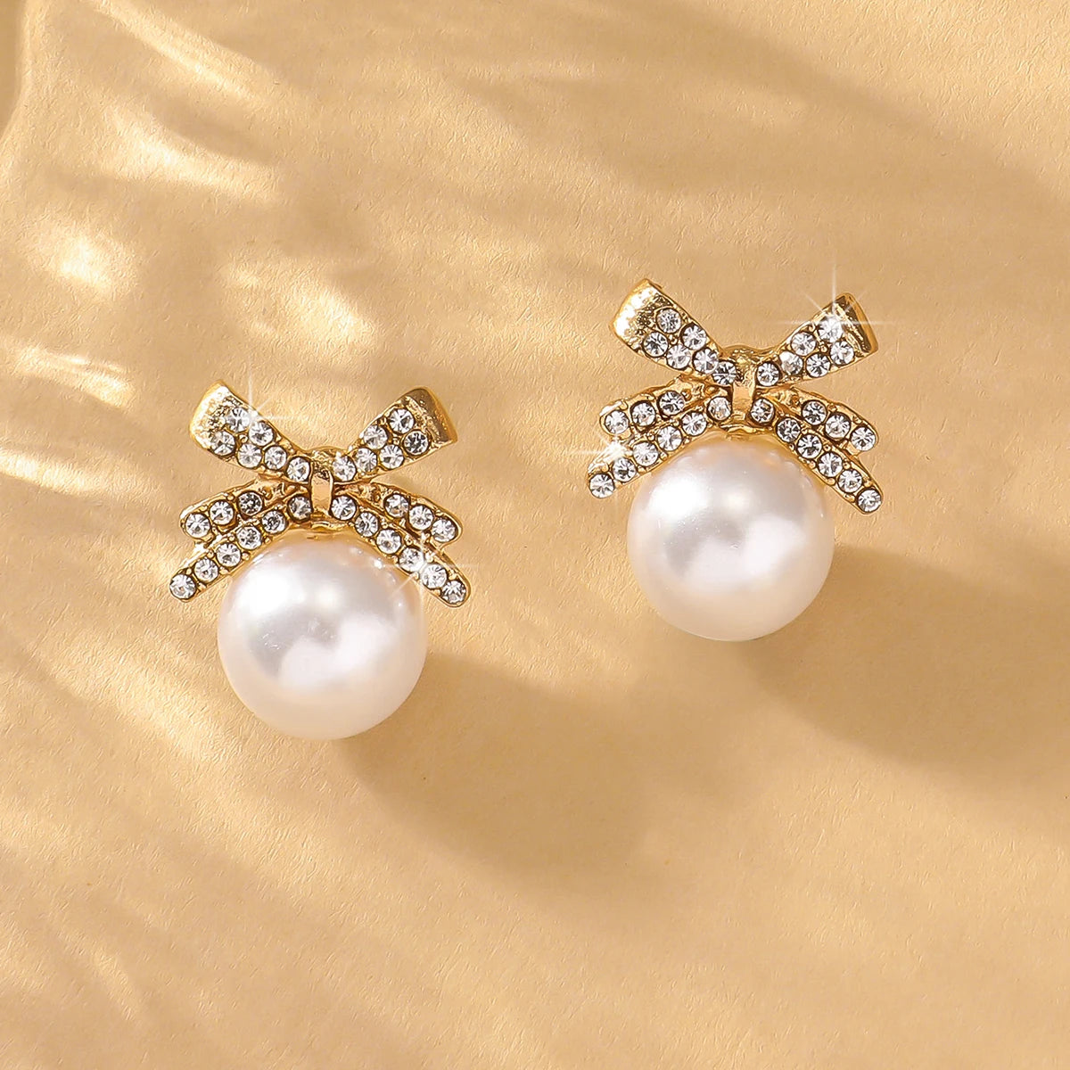 Diamond Pearl Earrings