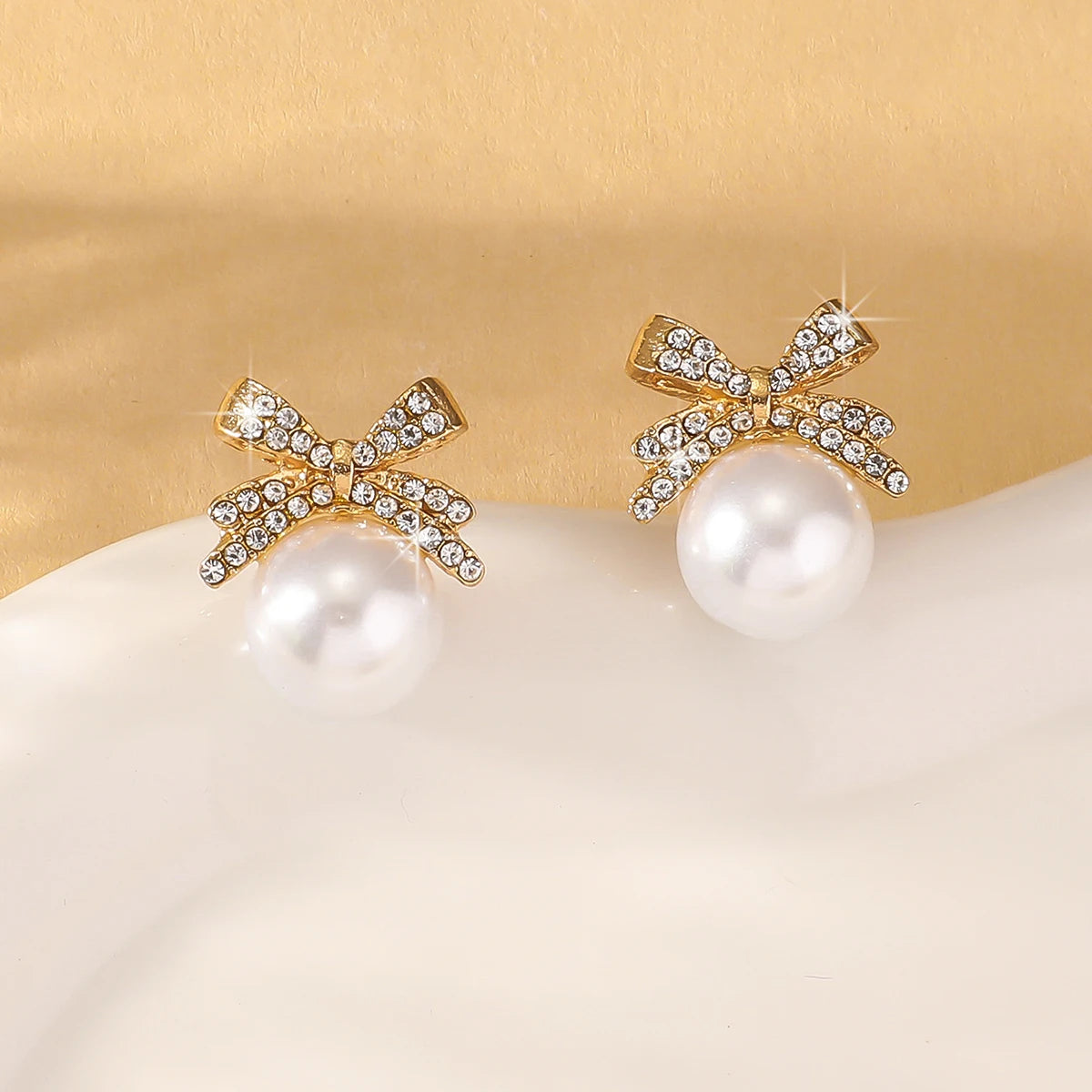 Diamond Pearl Earrings