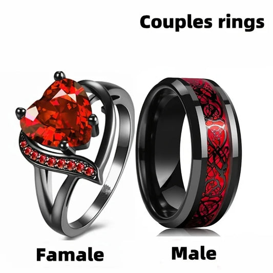 Charm Couple Rings