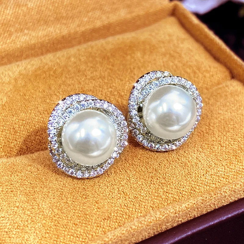 ZAKOL Pearl Stud Earrings