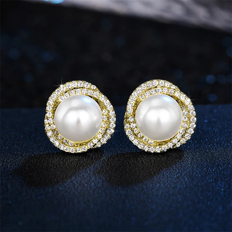 ZAKOL Pearl Stud Earrings