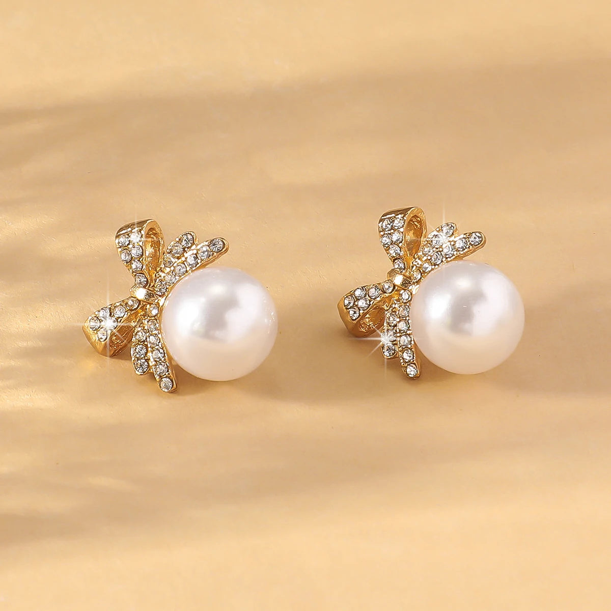 Diamond Pearl Earrings