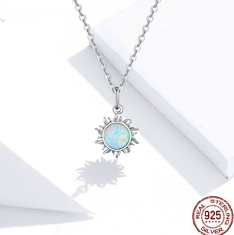 Opal Sun Necklace