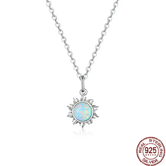 Opal Sun Necklace